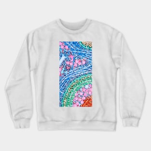 Macrophage engulfing bacterium, artwork (P276/0202) Crewneck Sweatshirt